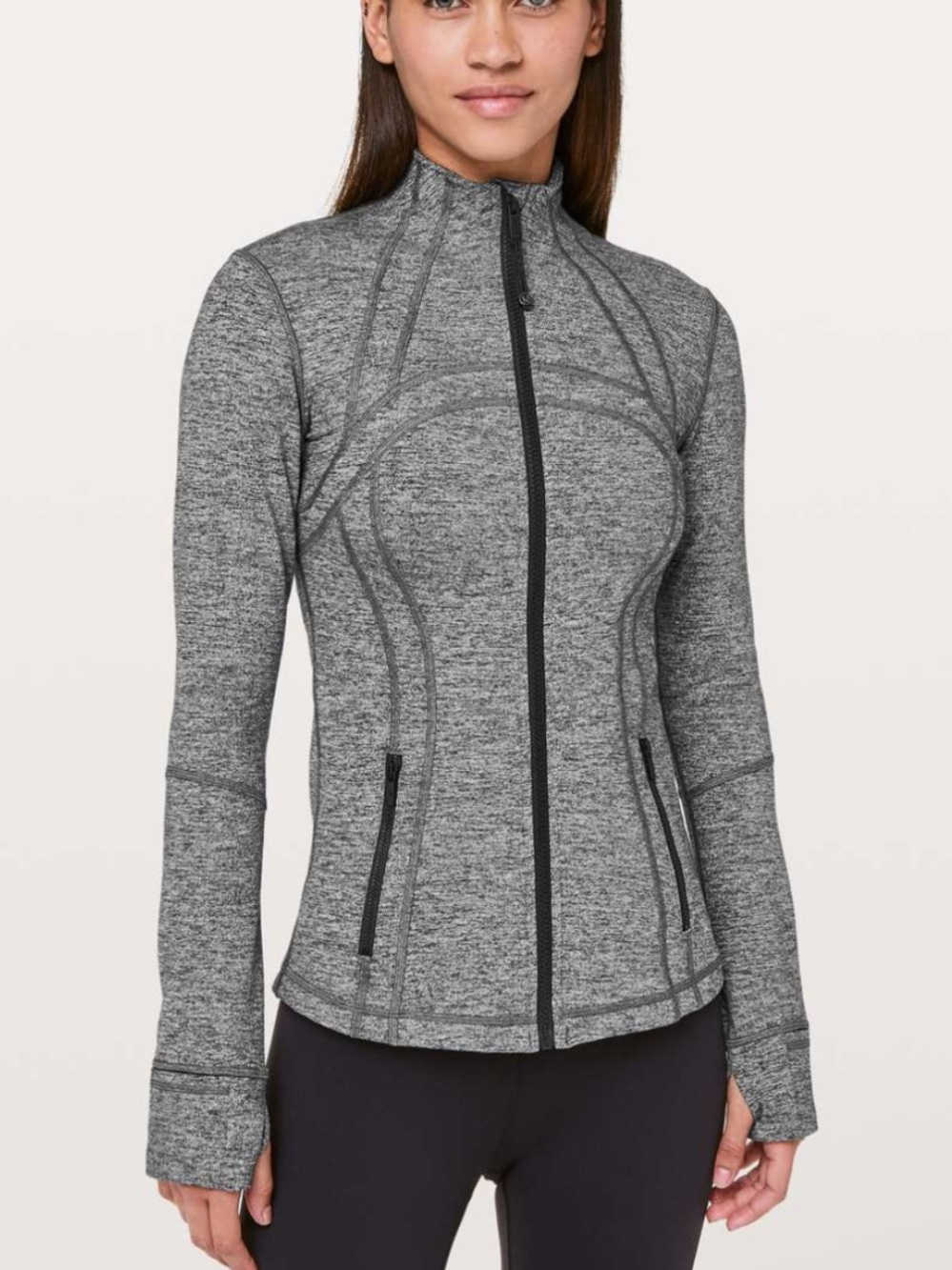 Lululemon Define Jacket Heathered Black Size 12